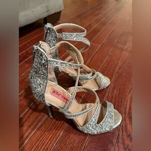 Betsy Johnson Glitter Stilettos
